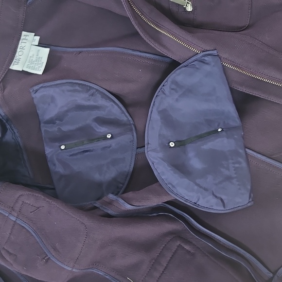 W By Worth Purple Motorcycle Jacket Size 10 - Picture 10 of 12